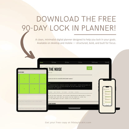 GrandMaster 90-DAY LOCK IN Planner