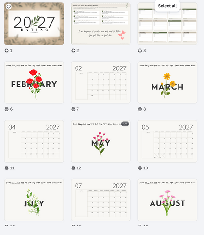 The Dating Planner - For the Girlies